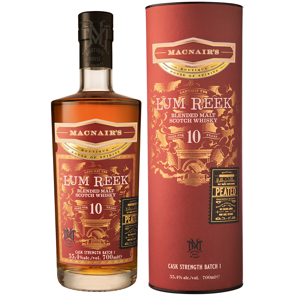 Rượu Whisky Macnair's Lum Reek Peated 10 Year Cask Strength Batch 1