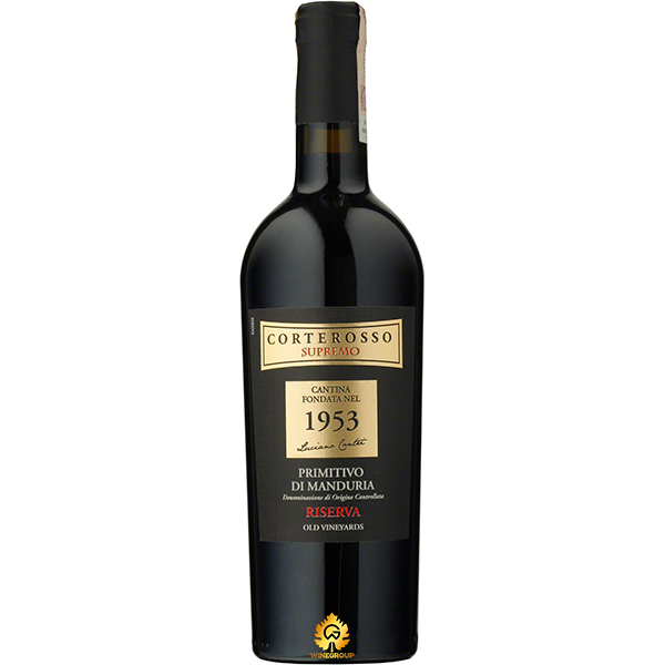 Rượu Vang Corterosso Supremo 1953 Riserva Primitivo Di Manduria