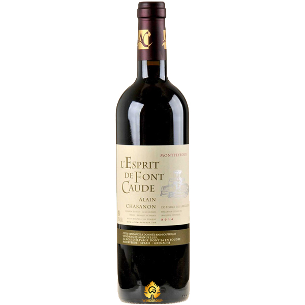 Rượu Vang Alain Chabanon L'Esprit De Font Caude Montpeyroux