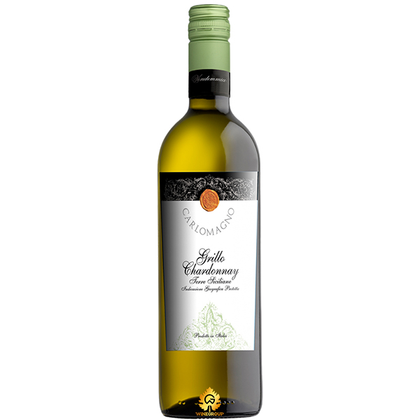 Rượu Vang Carlomagno Grillo - Chardonnay