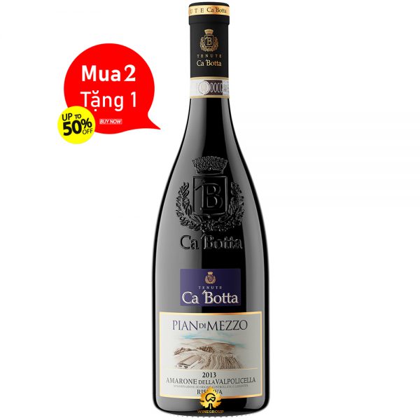 Rượu Vang Ca' Botta Pian Di Mezzo Amarone Della Valpolicella