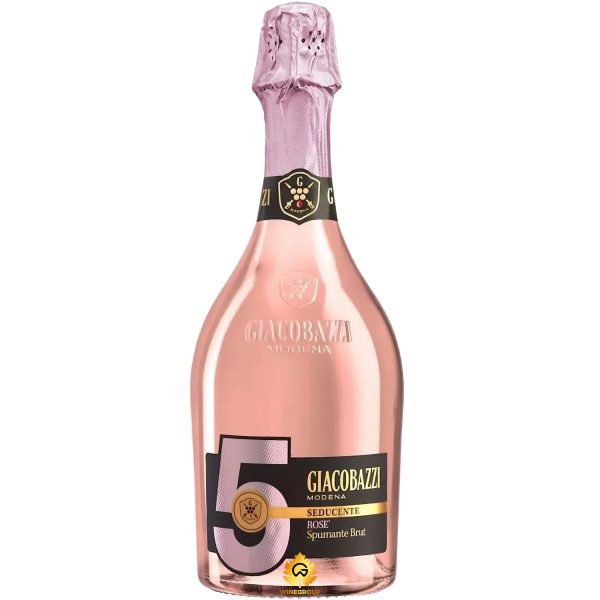 Rượu Vang Nổ Giacobazzi 5 Seducente Spumante Rose' Brut