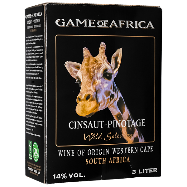 Rượu Vang Bịch Game Of Africa Cinsaut - Pinotage