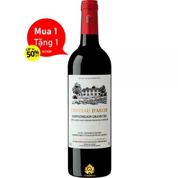 Rượu Vang Chateau D'Arcie Saint Emilion Grand Cru