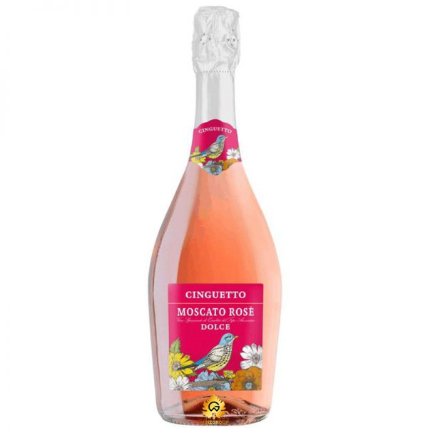 Rượu Vang Nổ Cinguetto Moscato Rose Dolce