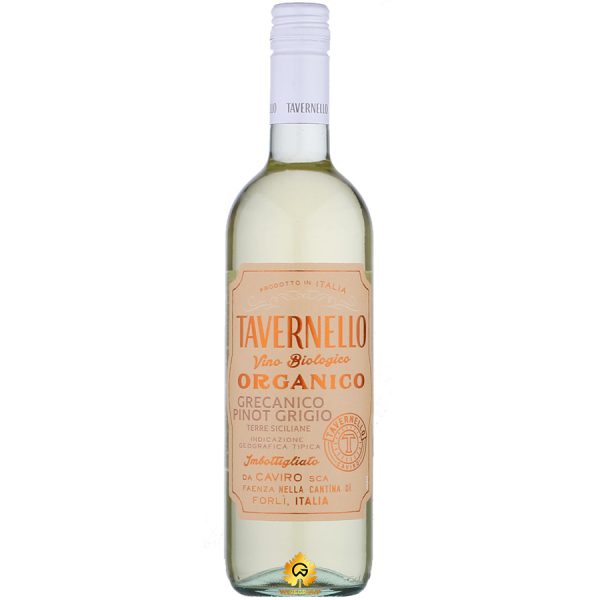 Rượu Vang Tavernello Organico Grecanico Pinot Grigio