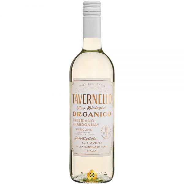 Rượu Vang Trắng Tavernello Organico Trebbiano Chardonnay Rubicone