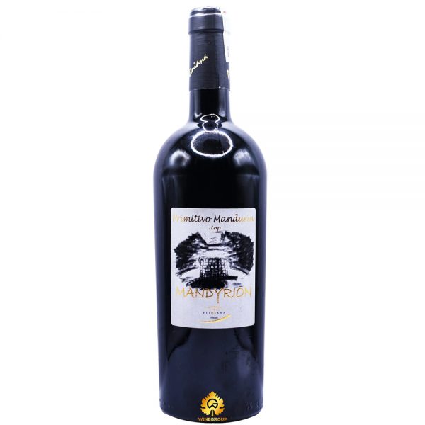 Rượu Vang Pliniana Mandyrion Primitivo Manduria