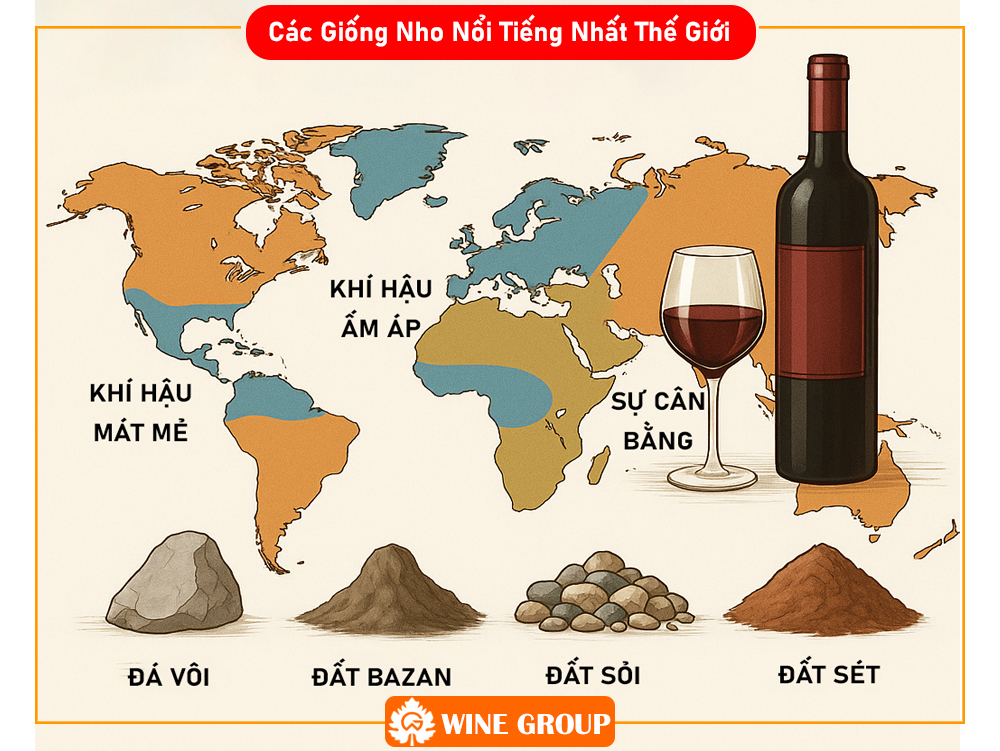 Ảnh Hưởng Của Khí Hậu Và Thổ Nhưỡng Đến Hương Vị Rượu Vang