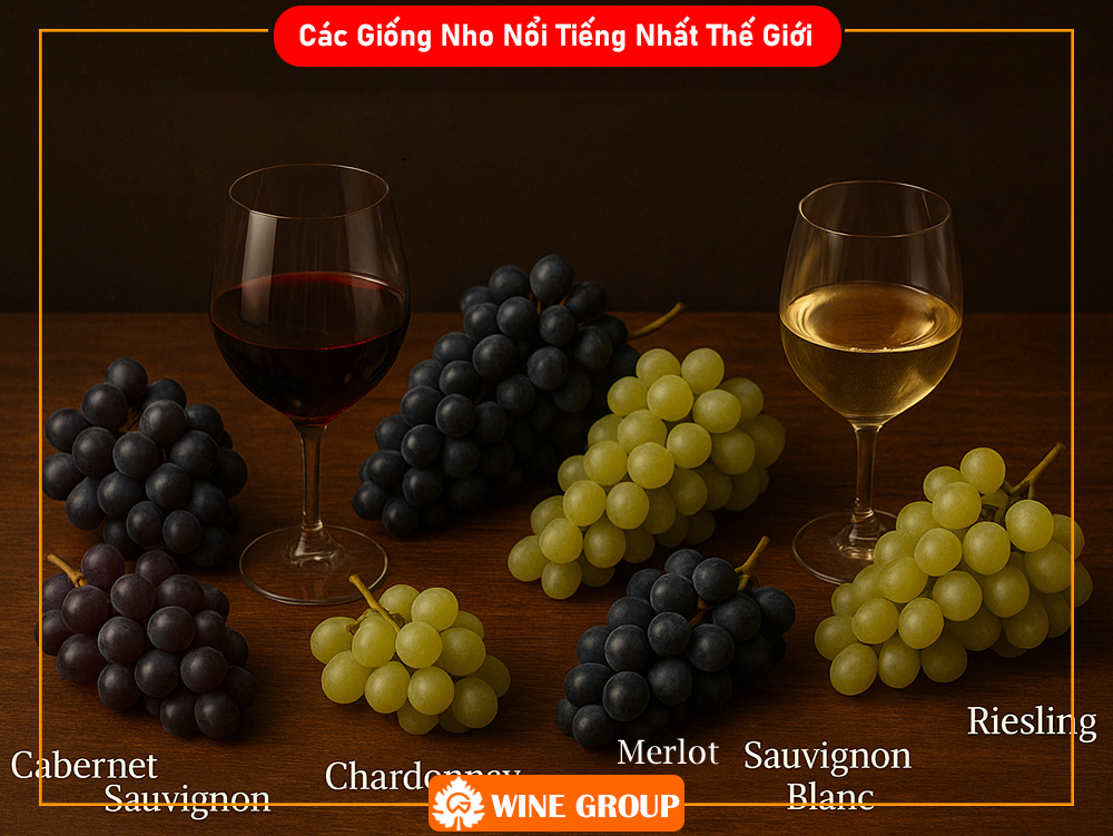 Các Giống Nho Nổi Tiếng Nhất Thế Giới