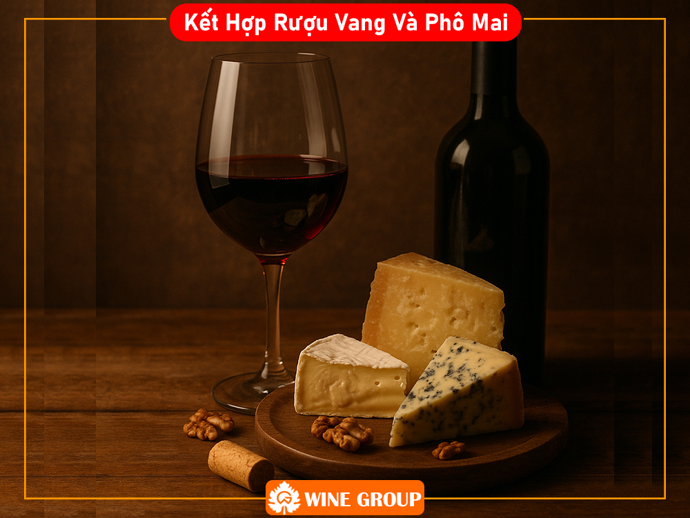Kết Hợp Rượu Vang Và Phô Mai