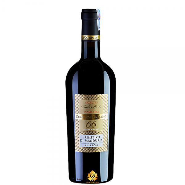 Rượu Vang 66 Paolo E Carlo Primitivo Di Manduria Riserva