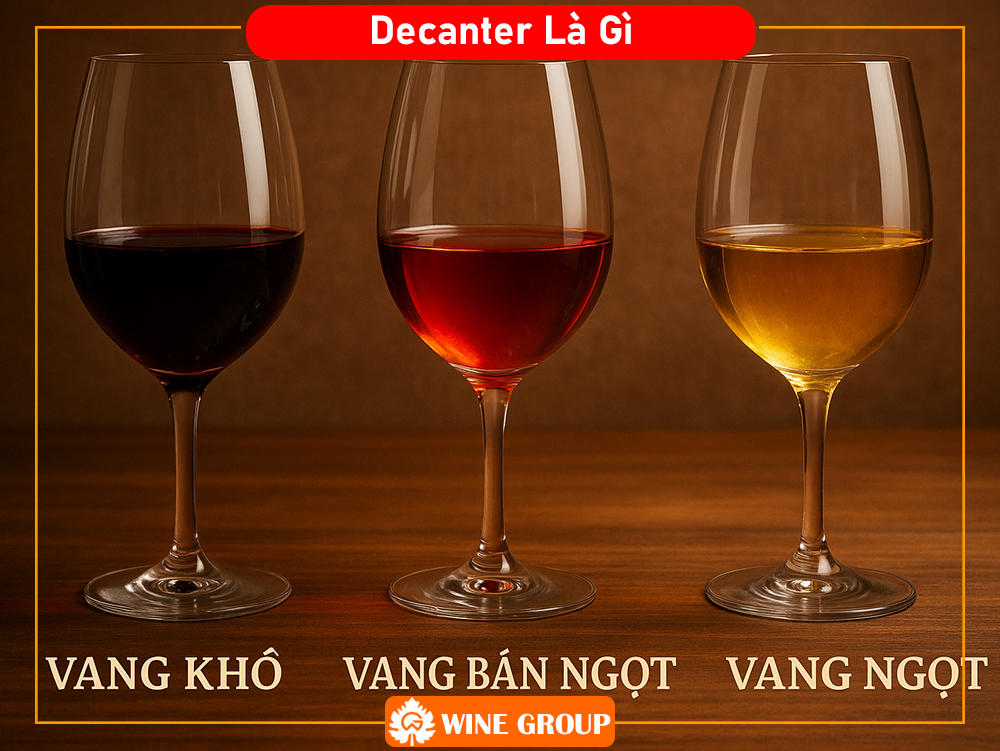 Rượu Vang Ngọt, Vang Khô Và Vang Bán Ngọt