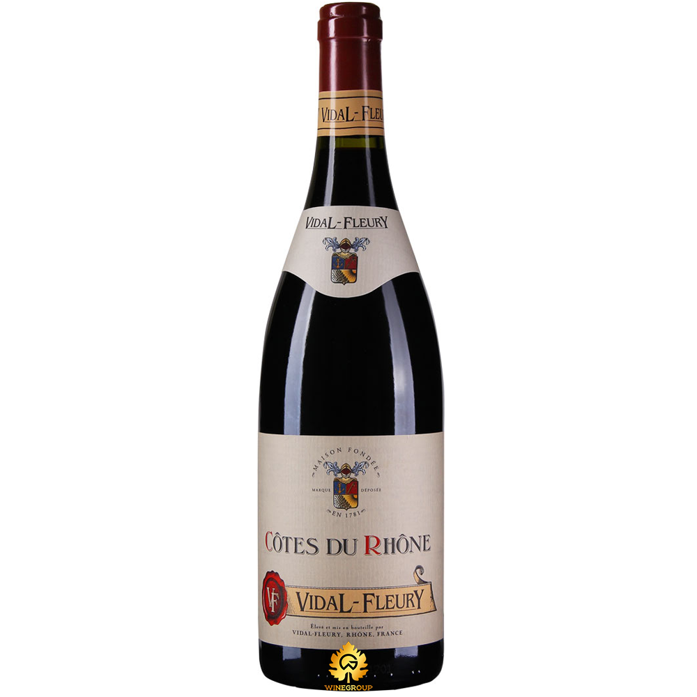 Rượu Vang Vidal Fleury Cotes Du Rhone Rouge Rượu Vang Vidal Fleury Cotes Du Rhone Rouge