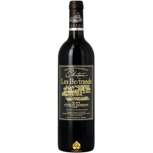 Rượu Vang Château Les Bertrands Blaye Côtes De Bordeaux Black