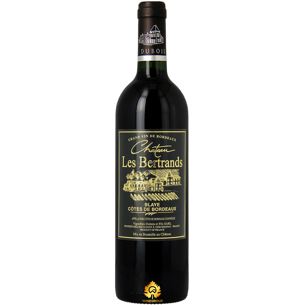 Rượu Vang Château Les Bertrands Blaye Côtes De Bordeaux Black Rượu Vang Château Les Bertrands Blaye Côtes De Bordeaux Black