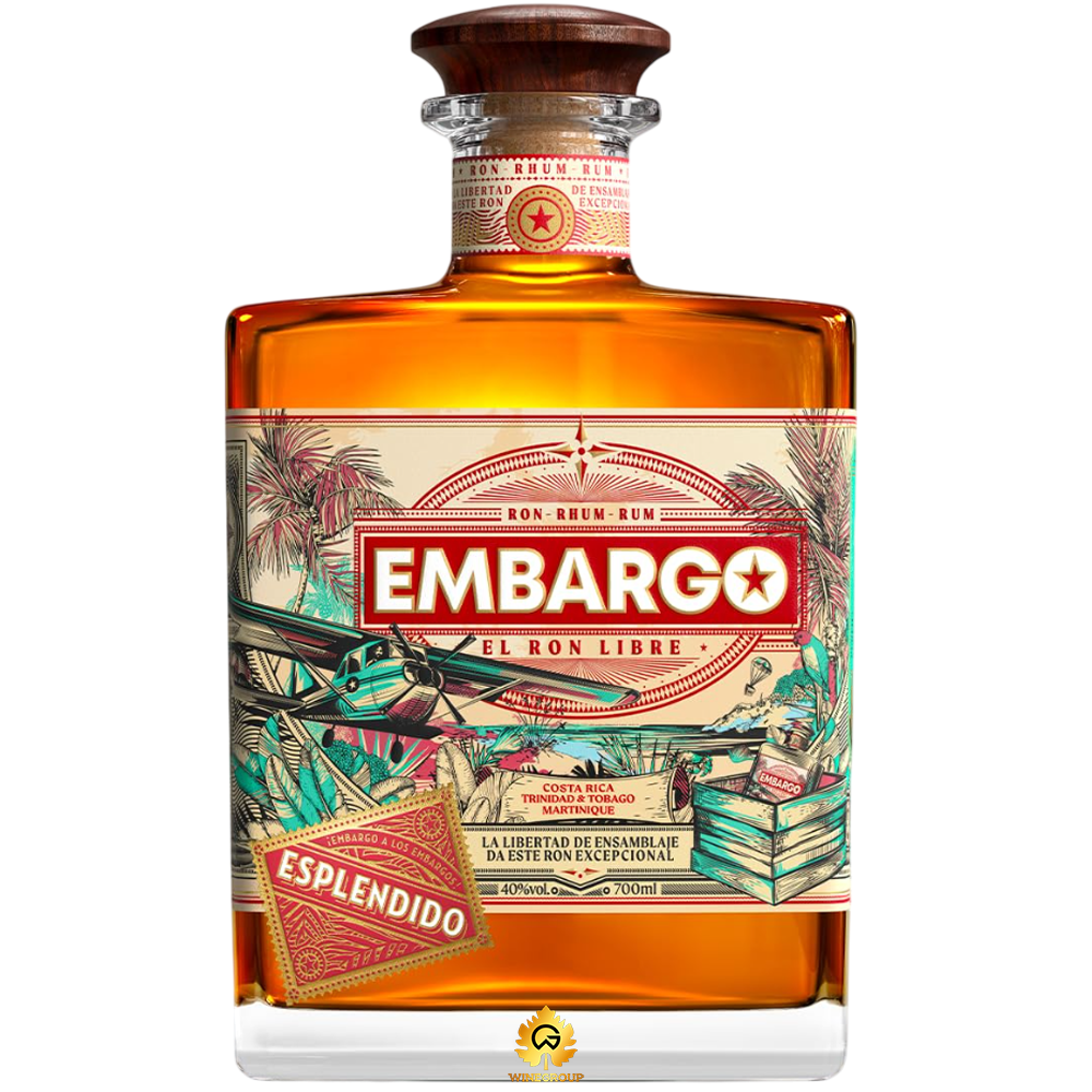 Rượu Embargo Anejo Esplendido Rhum Caribbean Blend Rượu Embargo Anejo Esplendido Rhum Caribbean Blend