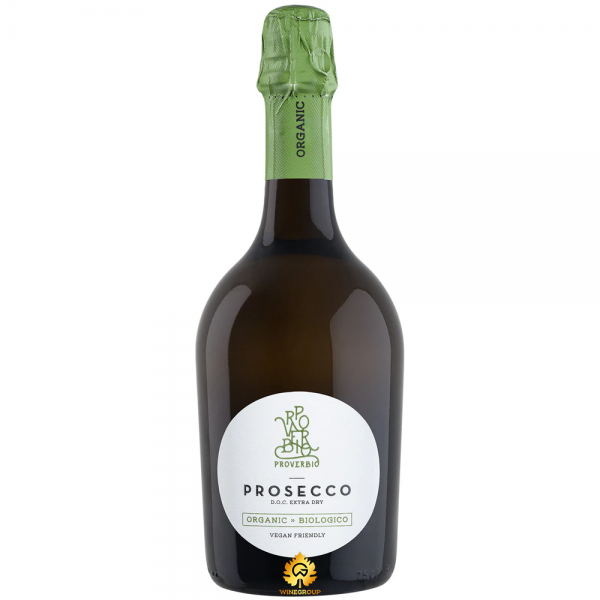 Rượu Vang Nổ Proverbio Organic Extra Dry Prosecco DOC
