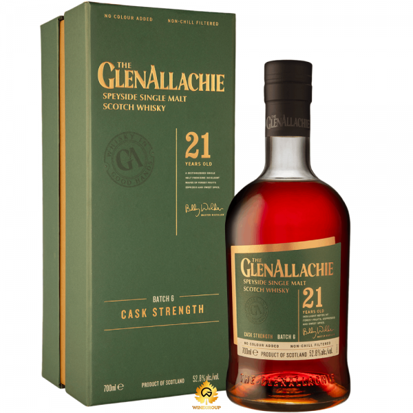Rượu The GlenAllachie 21 Cask Strength Batch 6